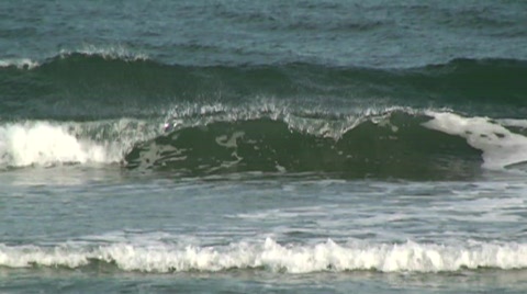 Slow Motion Waves On The Beach