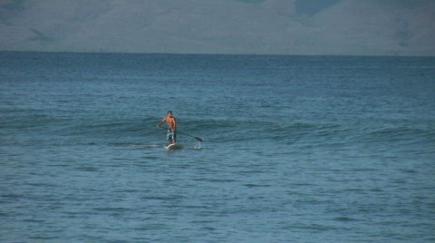 Sand Up Paddleboarder, Maui
