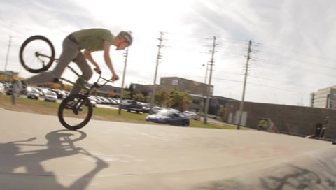 Bmx Biker Front Wheel Trick