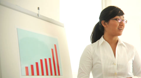 Businesswoman Giving Presentation