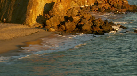 Malibu, California, USA - March 22, 2012: Aerial Shot Of Pacific Coastline