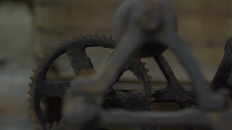 Rusty Old Machine And Crates, Dolly Right