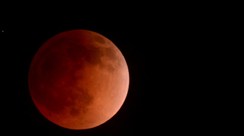 Lunar Eclipse 2014 Moon And Clouds April 11