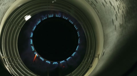 Gas Stove In Slow Motion