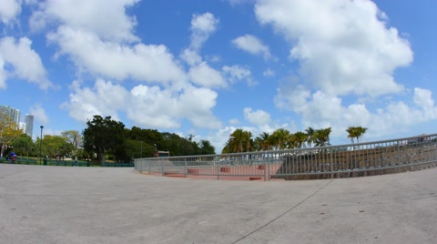 Downtown Bayfront Park Fountain 4K Video