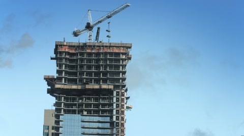 Crane Building A Tower
