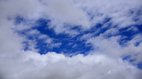 Clouds In Blue Sky 03 Time Lapse