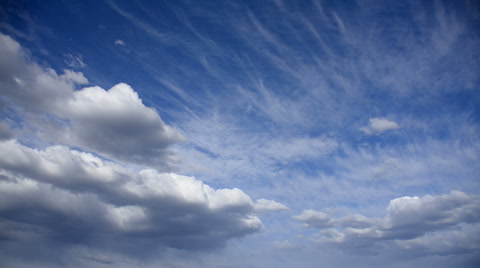 Clouds In Blue Sky 08 Time Lapse