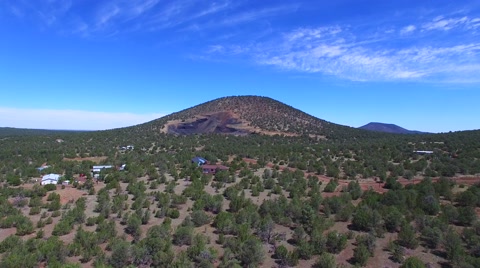 Aerial Video Of A Mountain In Arizona