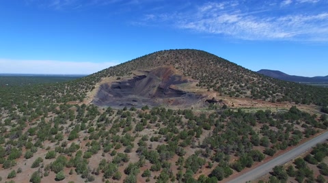 Aerial Video Of A Mountain In Arizona 2