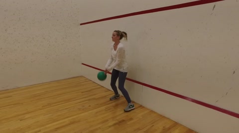 Team Sport - Adults Playing Dodgeball In A Gym