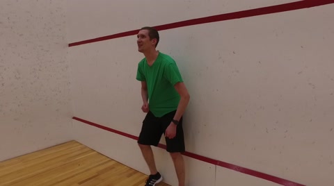 Man Gets Pummelled By Thrown Dodgeballs In A Gymnasium - Adult Sports
