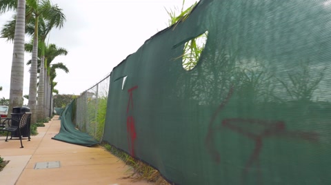 Fenced Construction Site