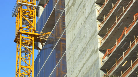 Crane Attached To A Building