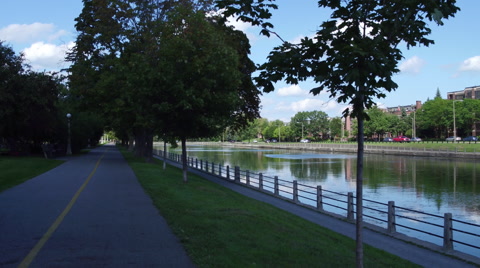 Steadicam Shot Of Ottawa's Canal