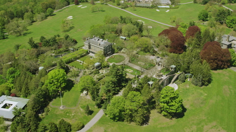 Aerial Of Rockerfeller Home New York Shot On Red Epic