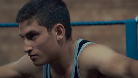 4K Portrait Of Male Boxer In Training Fitness Gym